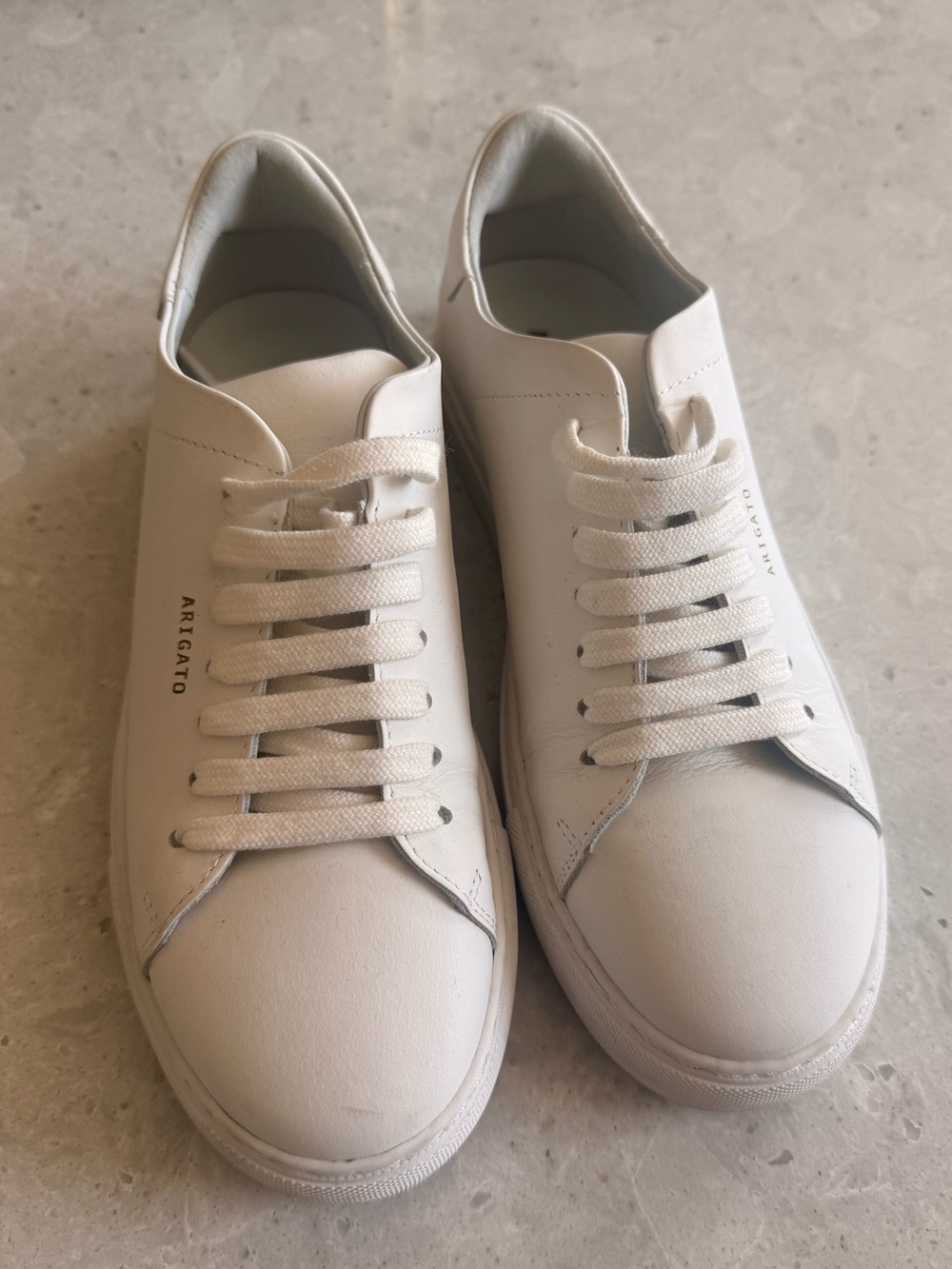 Axel Arigato Off-White Leather Low-Top Sneakers